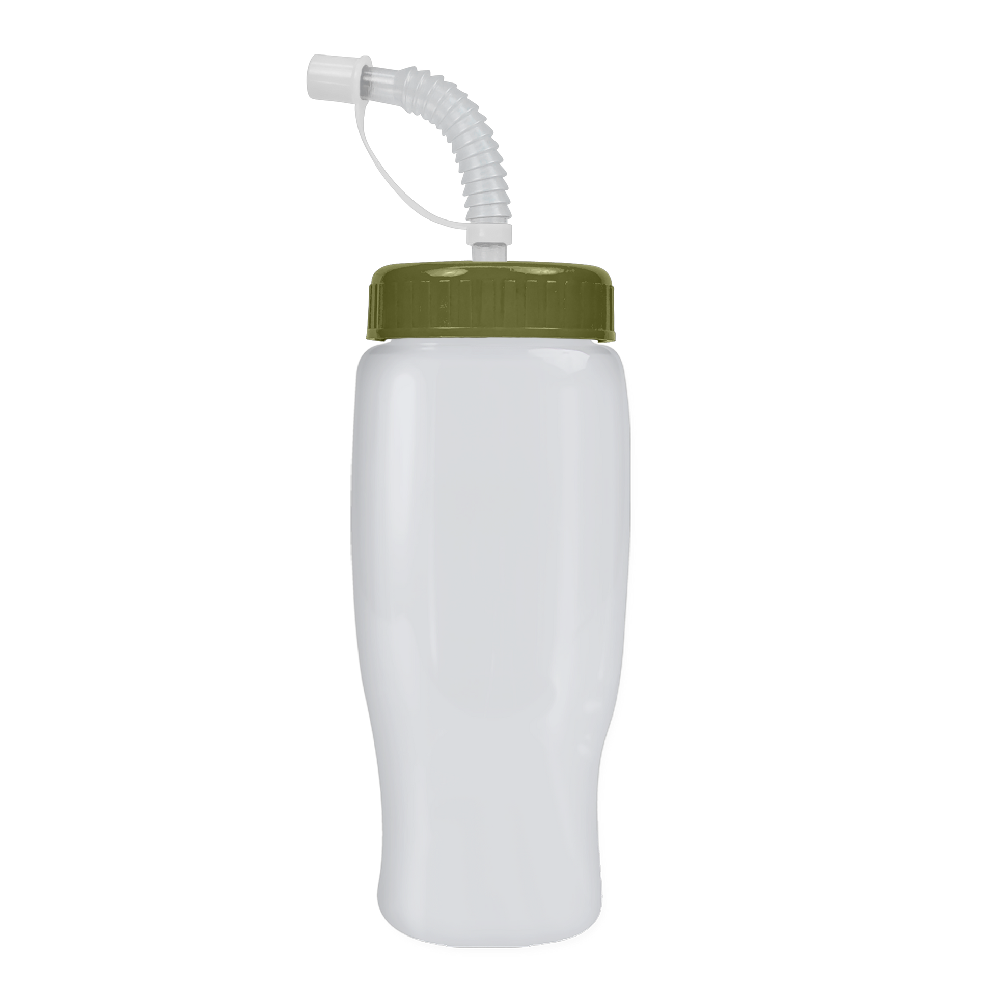 Poly+ Recycled Bottle with Straw Lid - 27 oz.