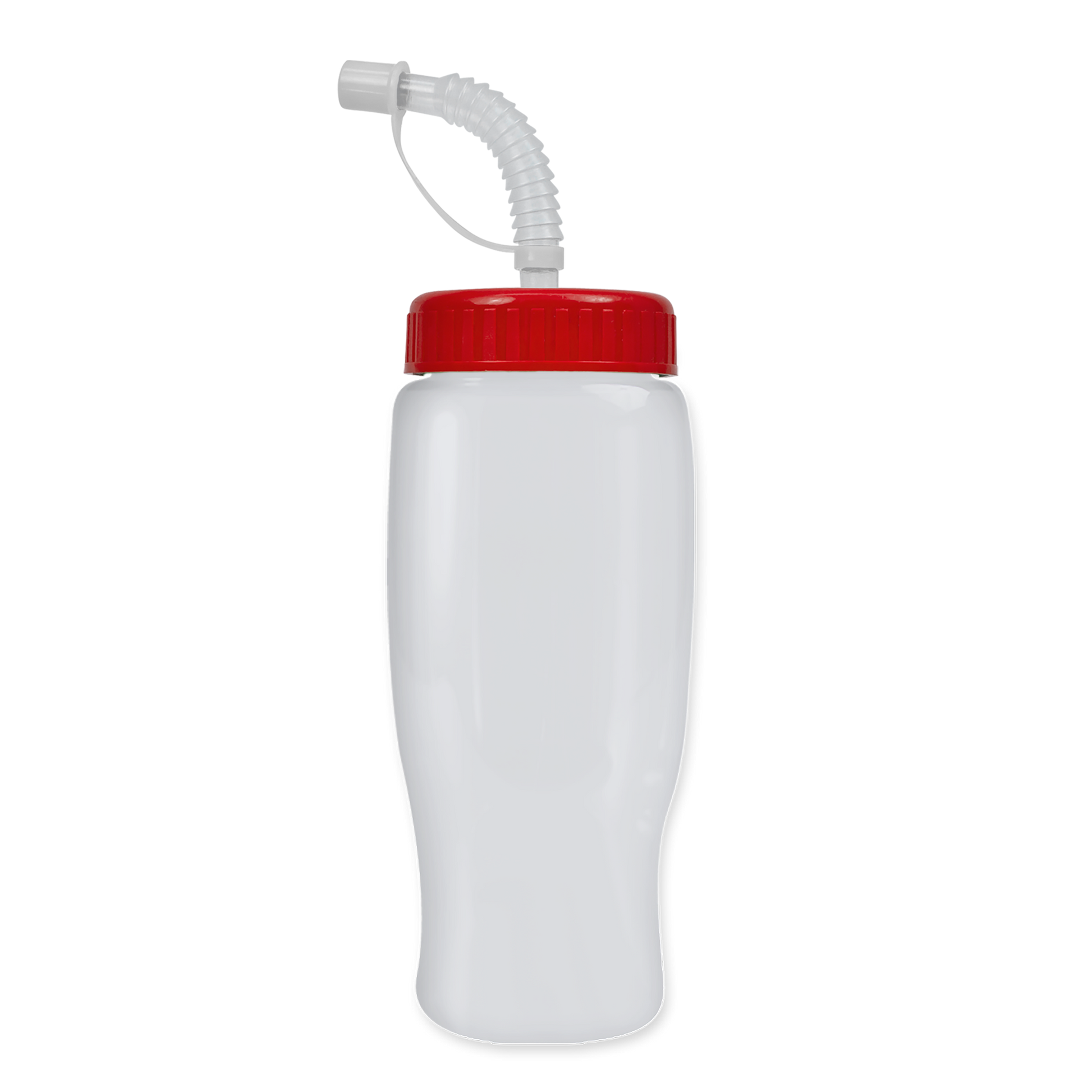 Poly+ Recycled Bottle with Straw Lid - 27 oz.