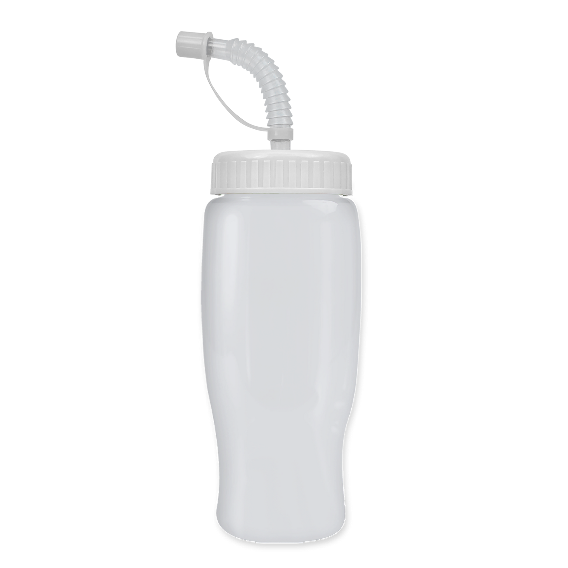 Poly+ Recycled Bottle with Straw Lid - 27 oz.