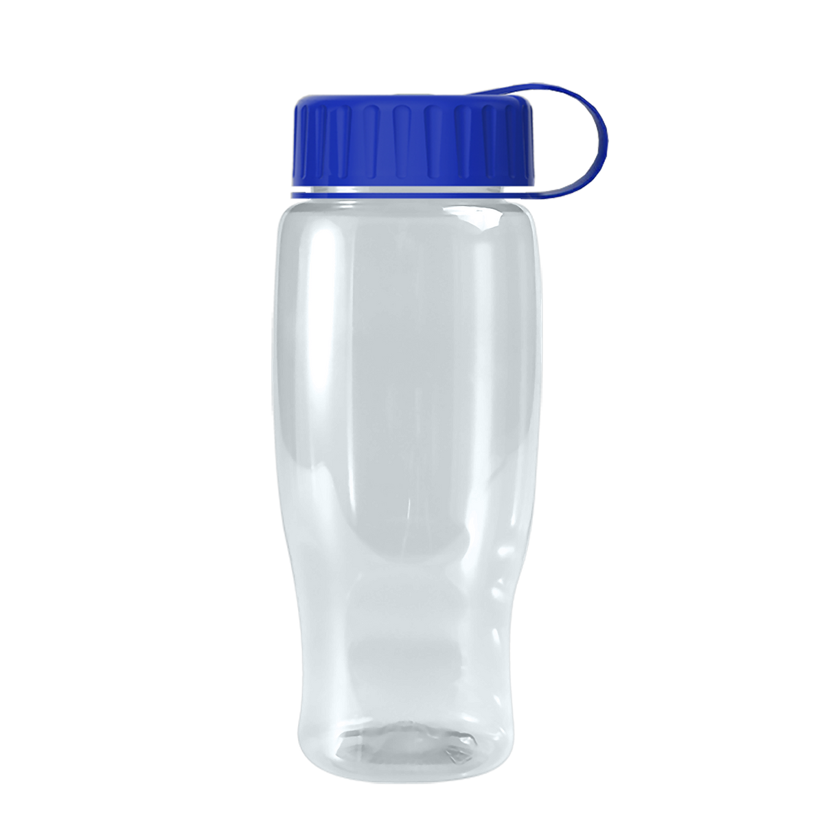 Custom logo Poly+ Recycled Bottle with Tethered Lid - 27 oz.