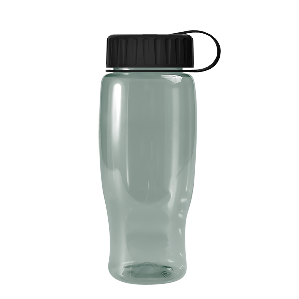 Custom logo Poly+ Recycled Bottle with Tethered Lid - 27 oz.