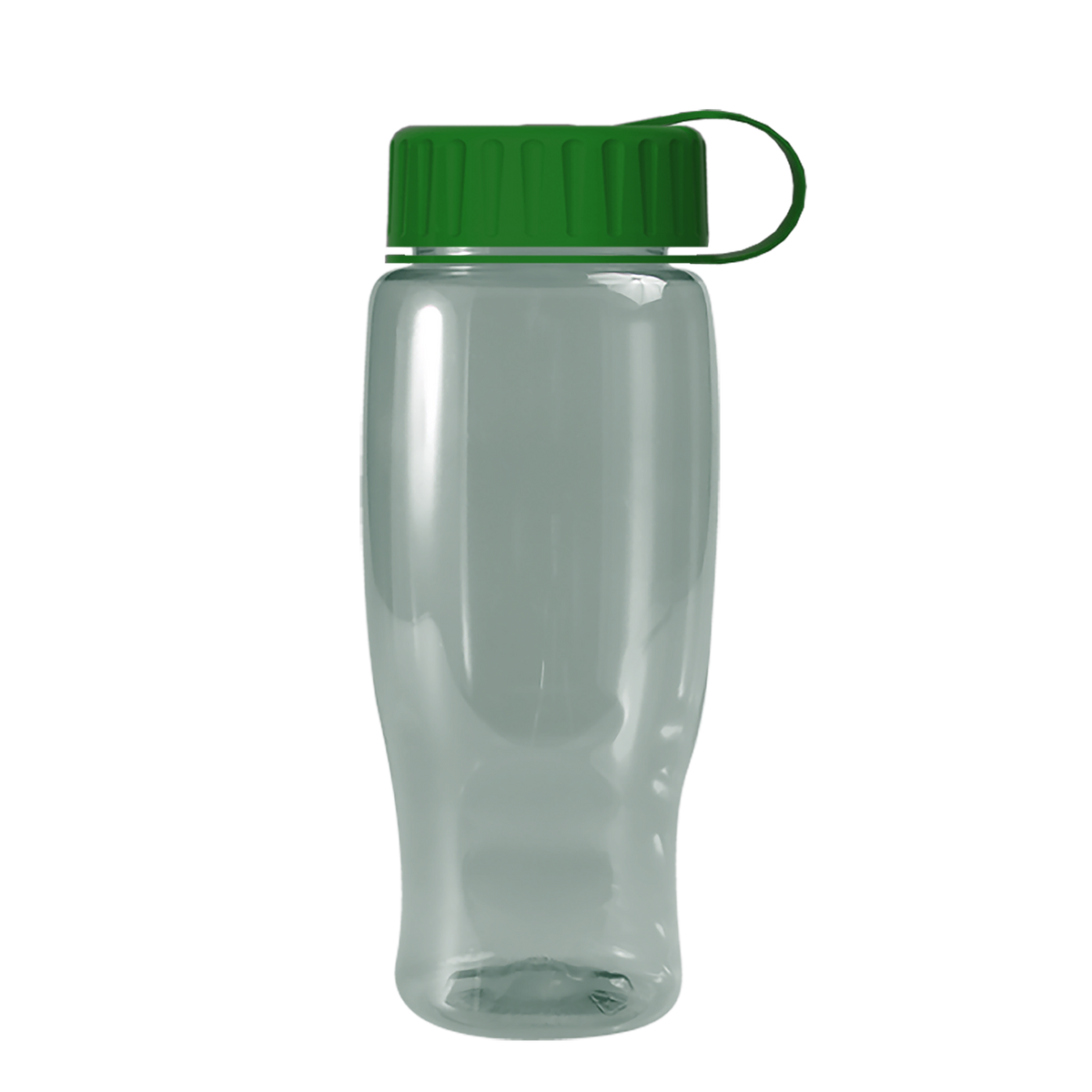 Custom logo Poly+ Recycled Bottle with Tethered Lid - 27 oz.
