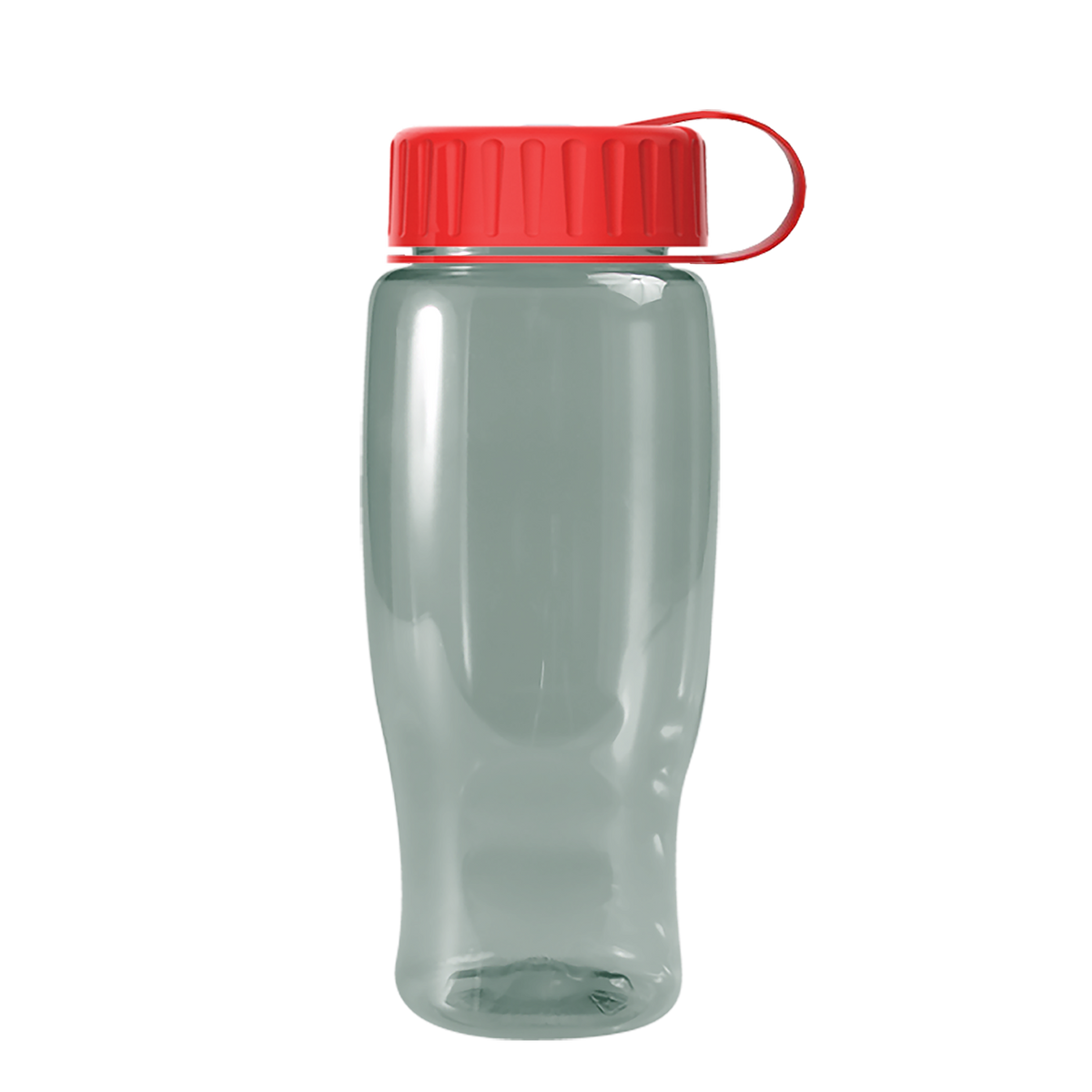 Custom logo Poly+ Recycled Bottle with Tethered Lid - 27 oz.