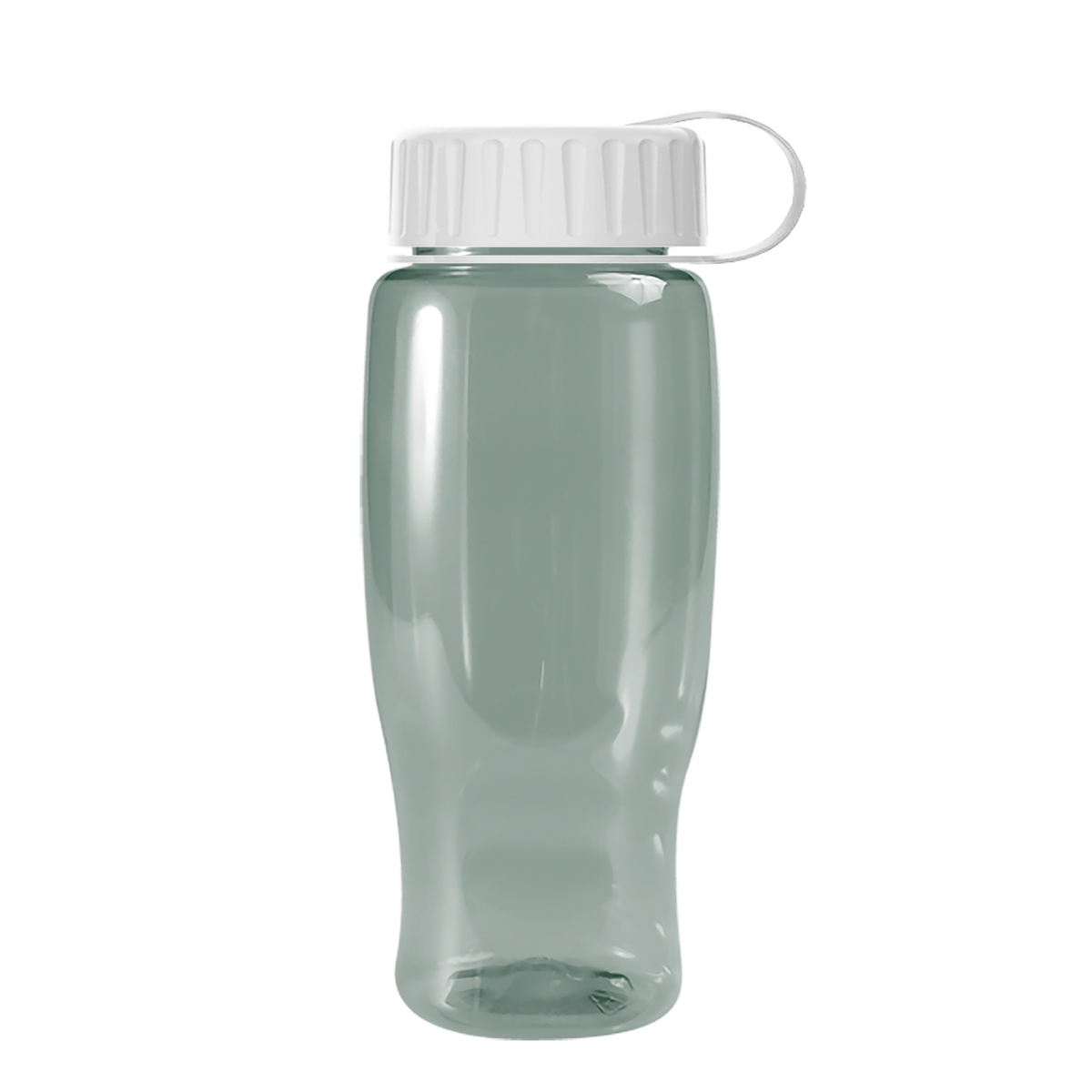 Custom logo Poly+ Recycled Bottle with Tethered Lid - 27 oz.