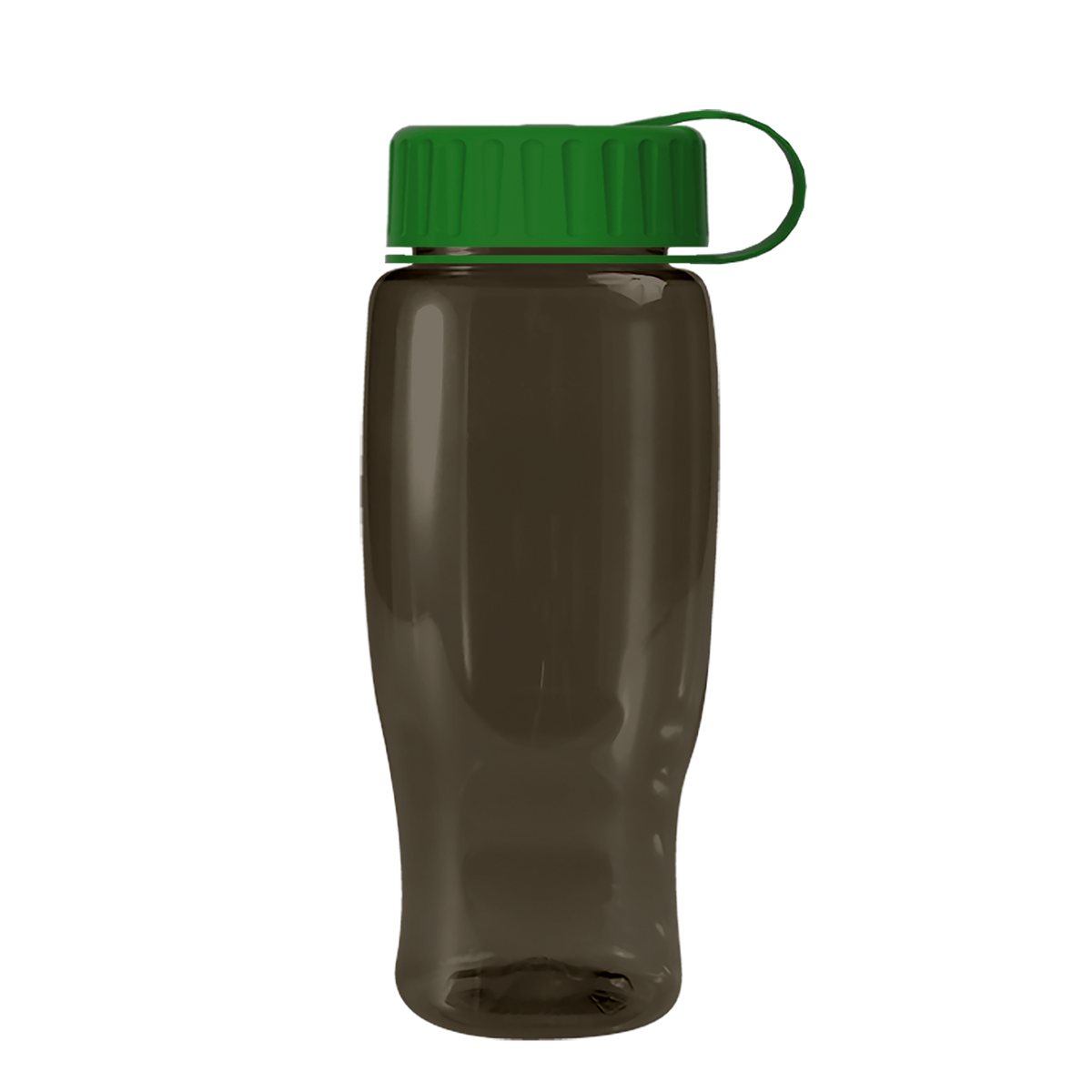 Custom logo Poly+ Recycled Bottle with Tethered Lid - 27 oz.