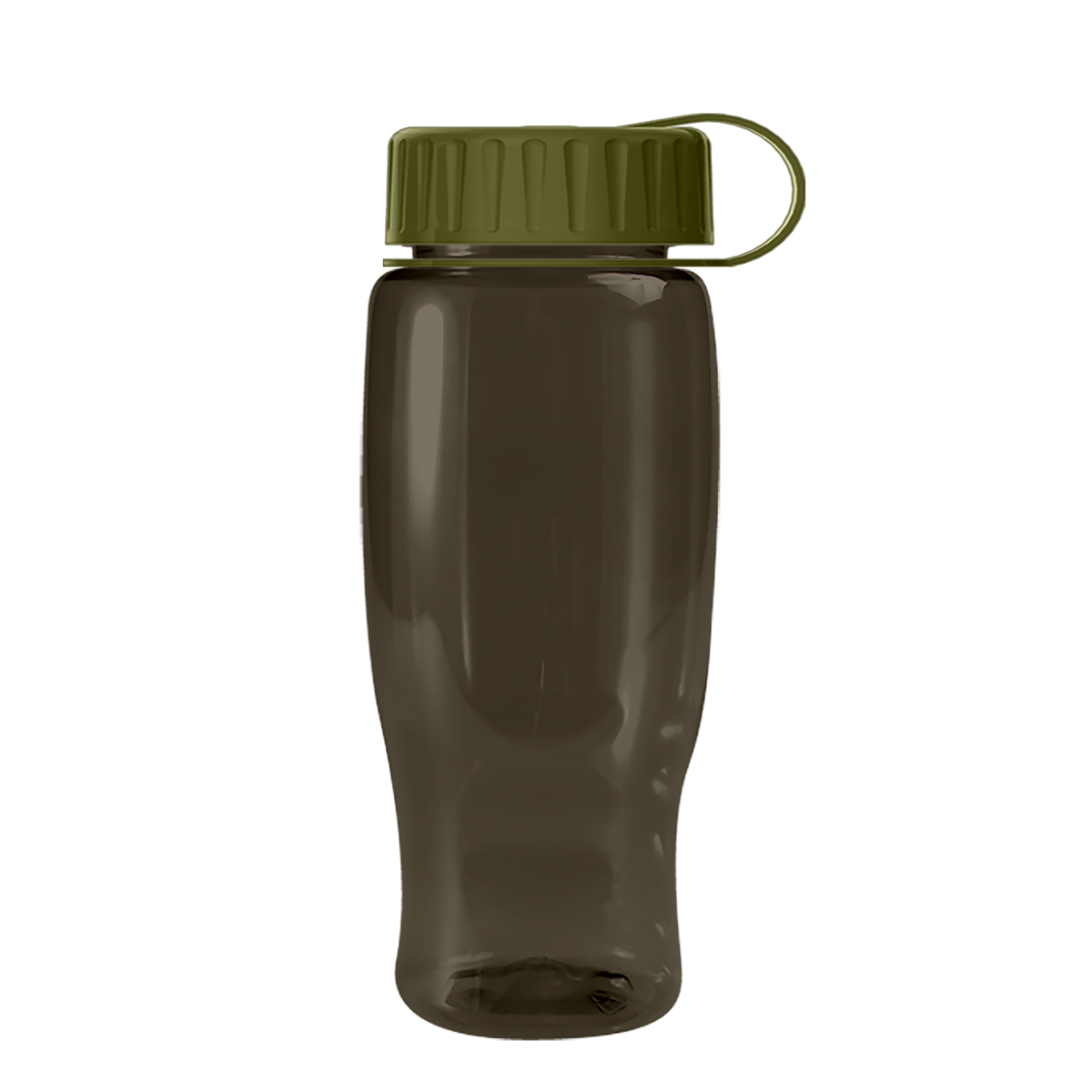 Custom logo Poly+ Recycled Bottle with Tethered Lid - 27 oz.