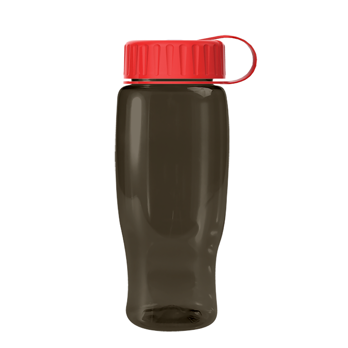 Custom logo Poly+ Recycled Bottle with Tethered Lid - 27 oz.