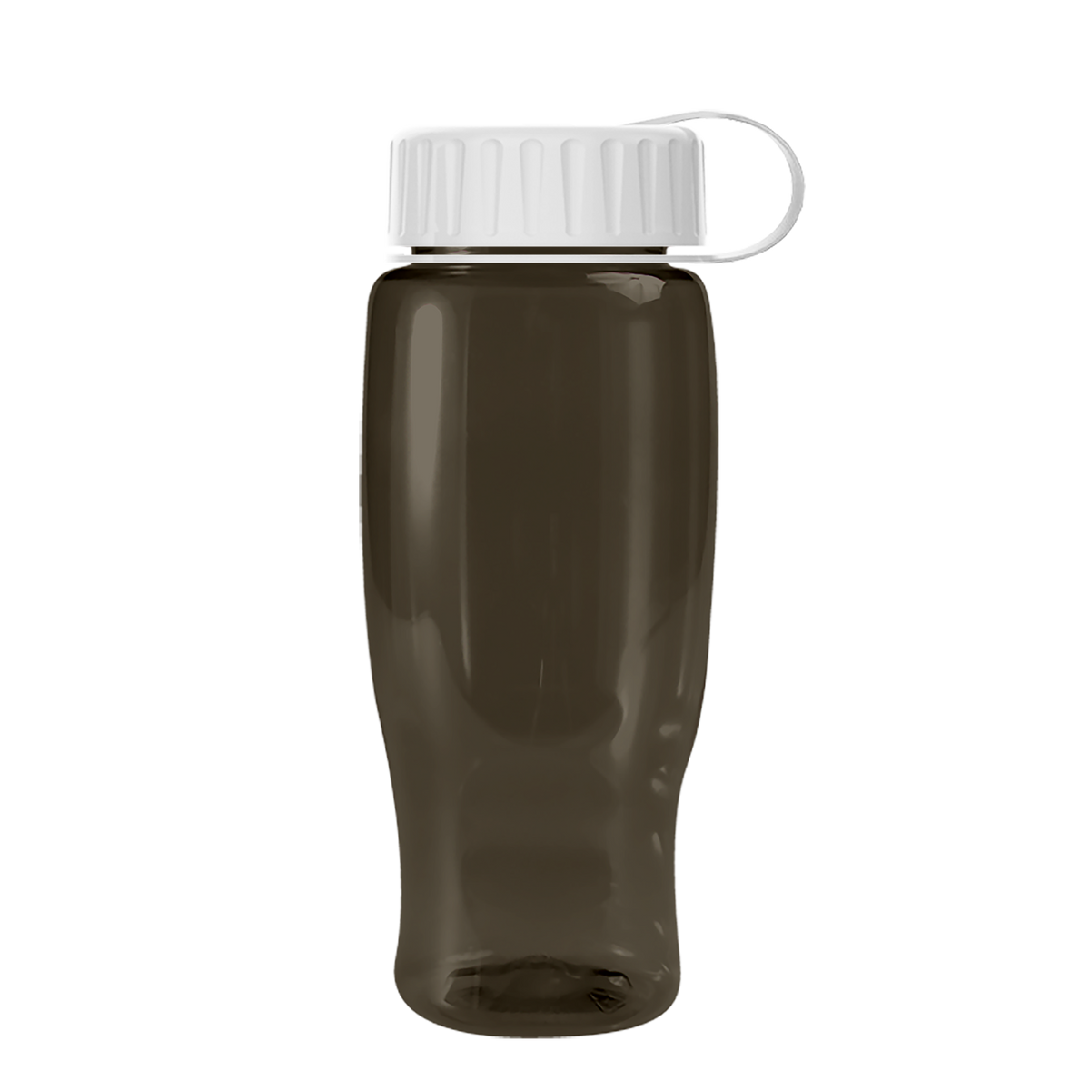 Custom logo Poly+ Recycled Bottle with Tethered Lid - 27 oz.