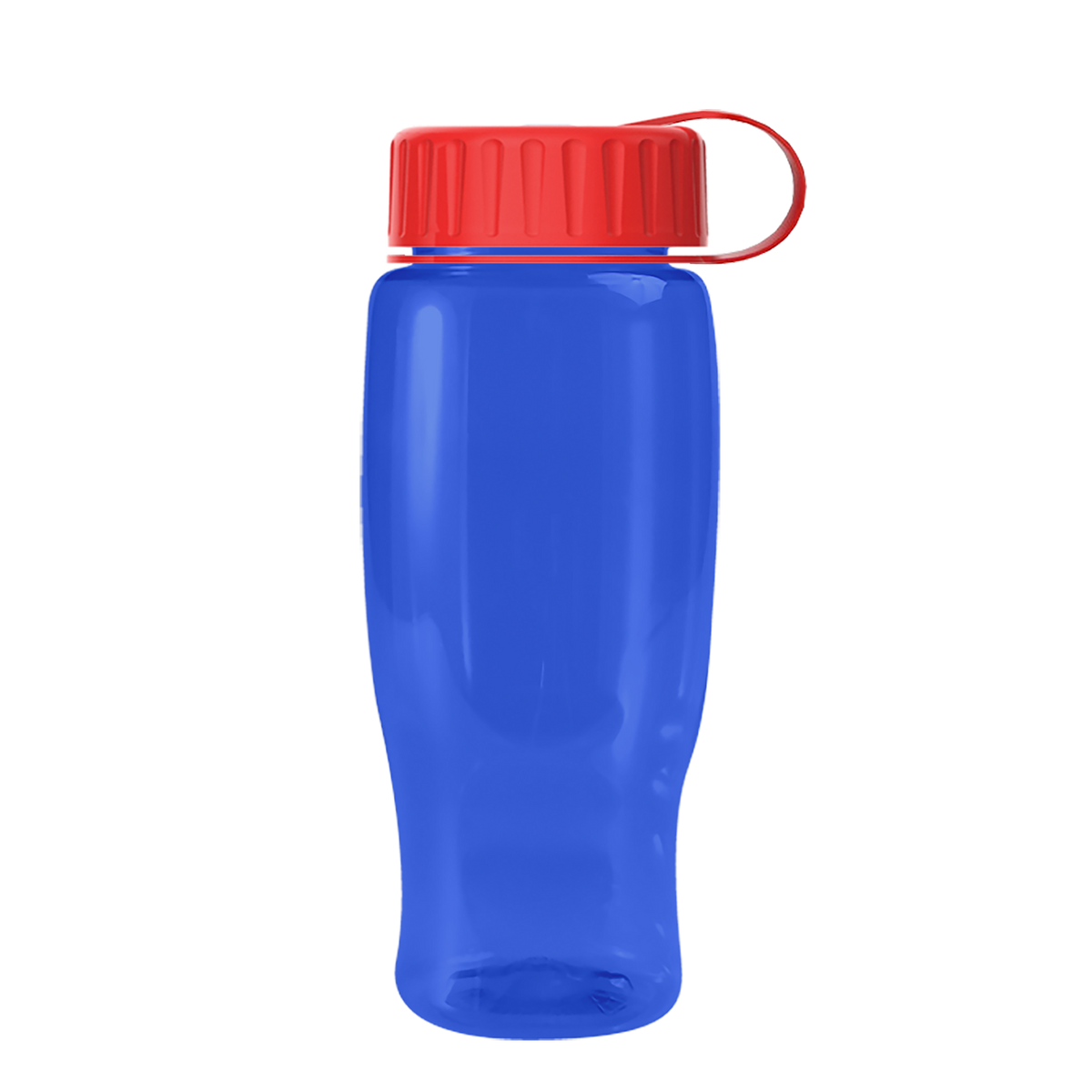 Custom logo Poly+ Recycled Bottle with Tethered Lid - 27 oz.