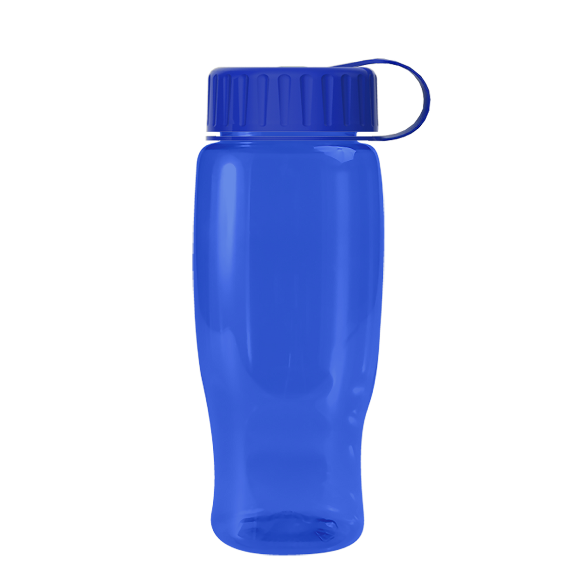 Custom logo Poly+ Recycled Bottle with Tethered Lid - 27 oz.