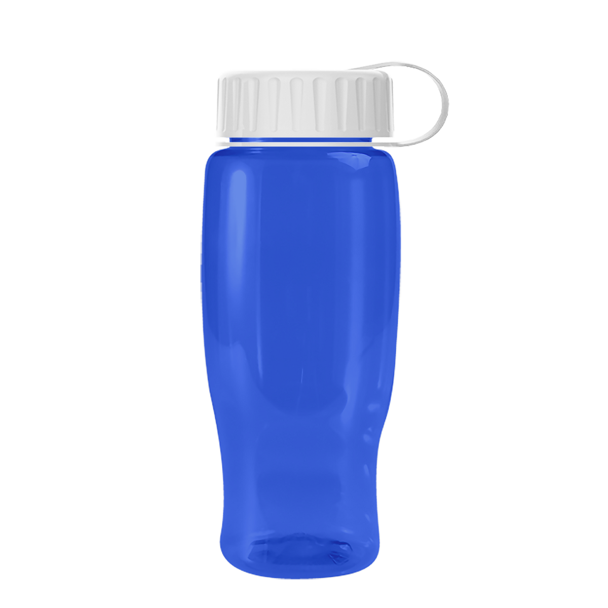 Custom logo Poly+ Recycled Bottle with Tethered Lid - 27 oz.