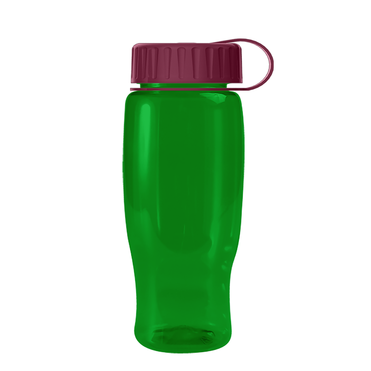 Custom logo Poly+ Recycled Bottle with Tethered Lid - 27 oz.