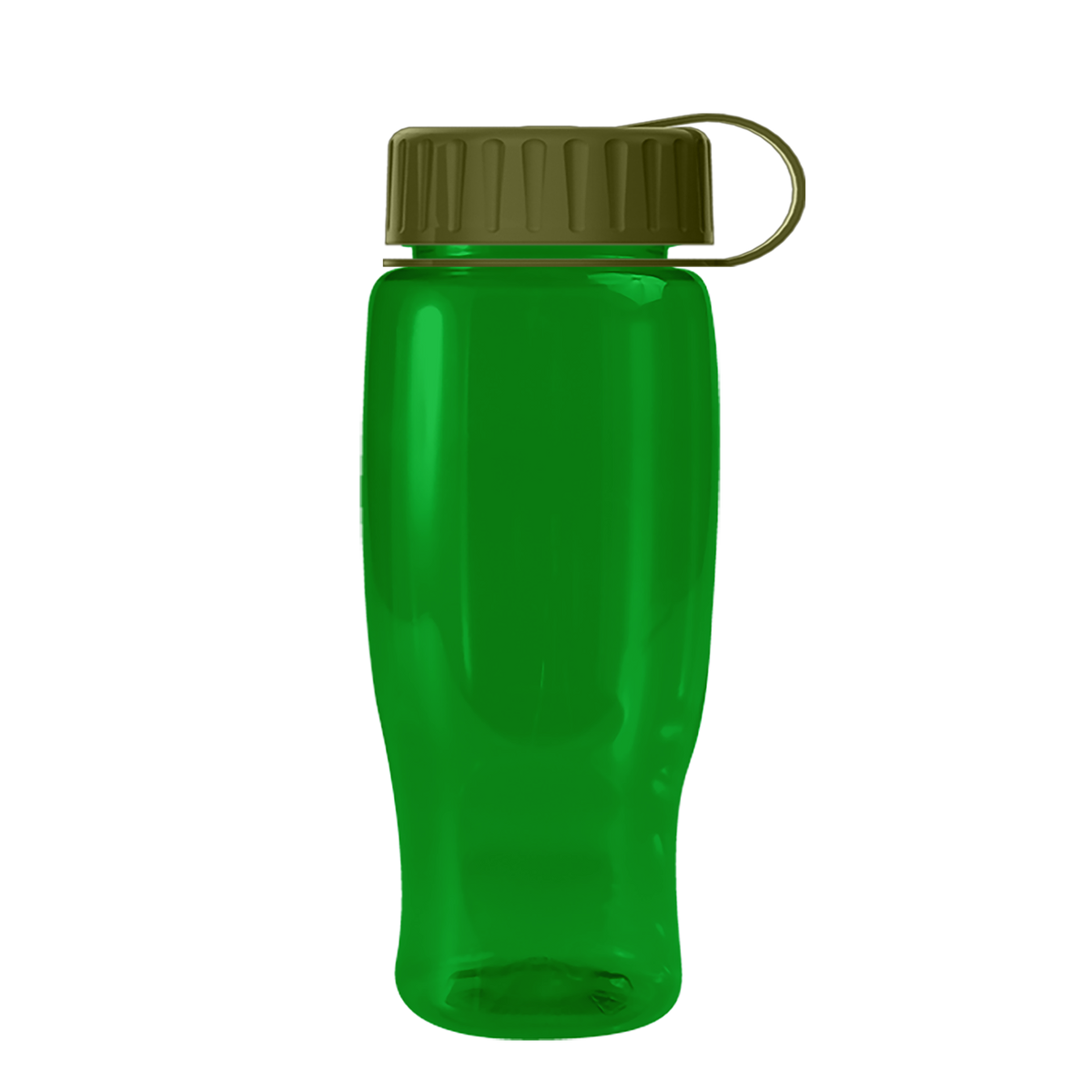 Custom logo Poly+ Recycled Bottle with Tethered Lid - 27 oz.