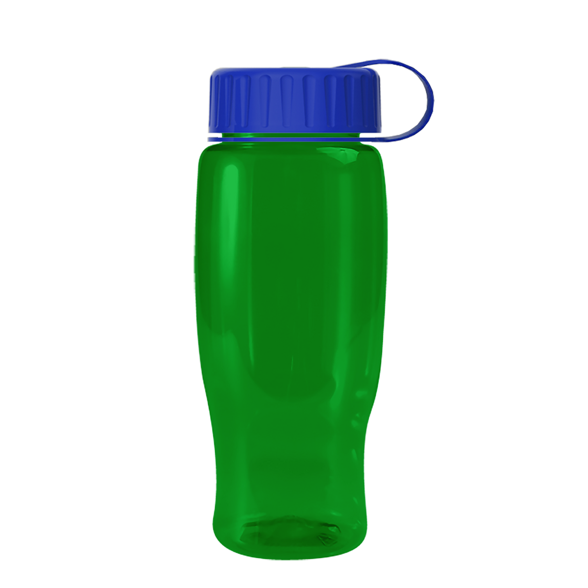 Custom logo Poly+ Recycled Bottle with Tethered Lid - 27 oz.
