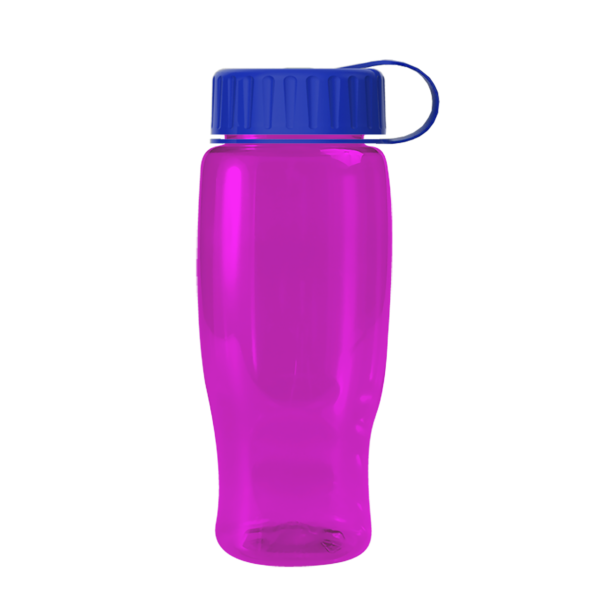 Custom logo Poly+ Recycled Bottle with Tethered Lid - 27 oz.