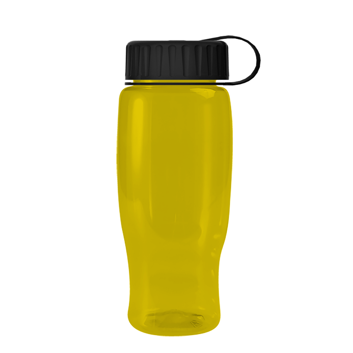 Custom logo Poly+ Recycled Bottle with Tethered Lid - 27 oz.