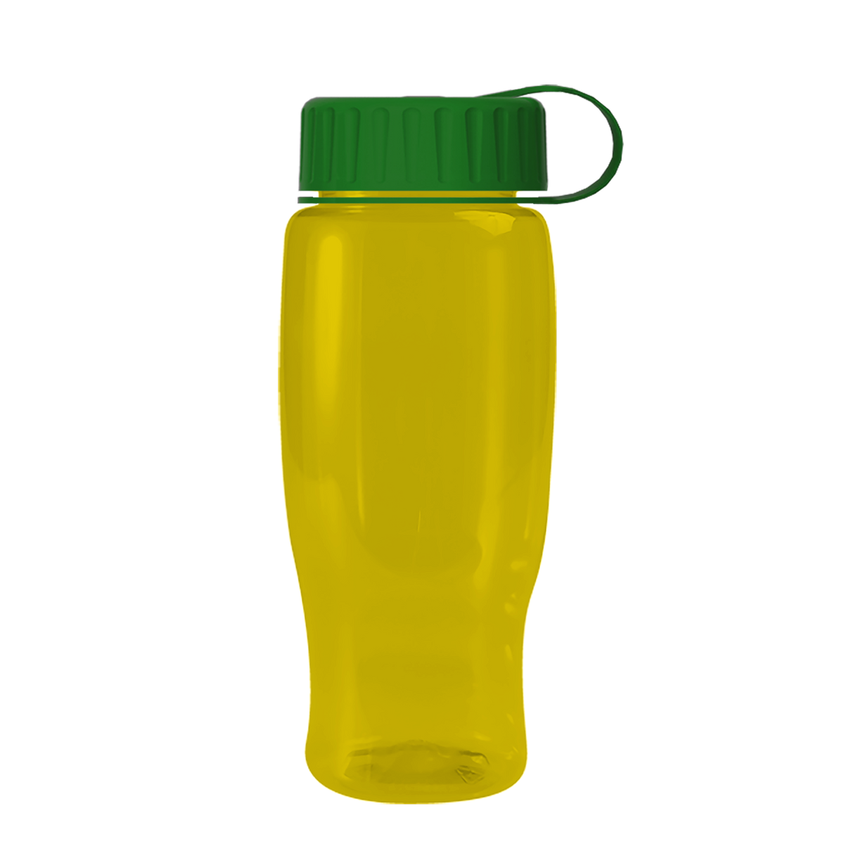 Custom logo Poly+ Recycled Bottle with Tethered Lid - 27 oz.