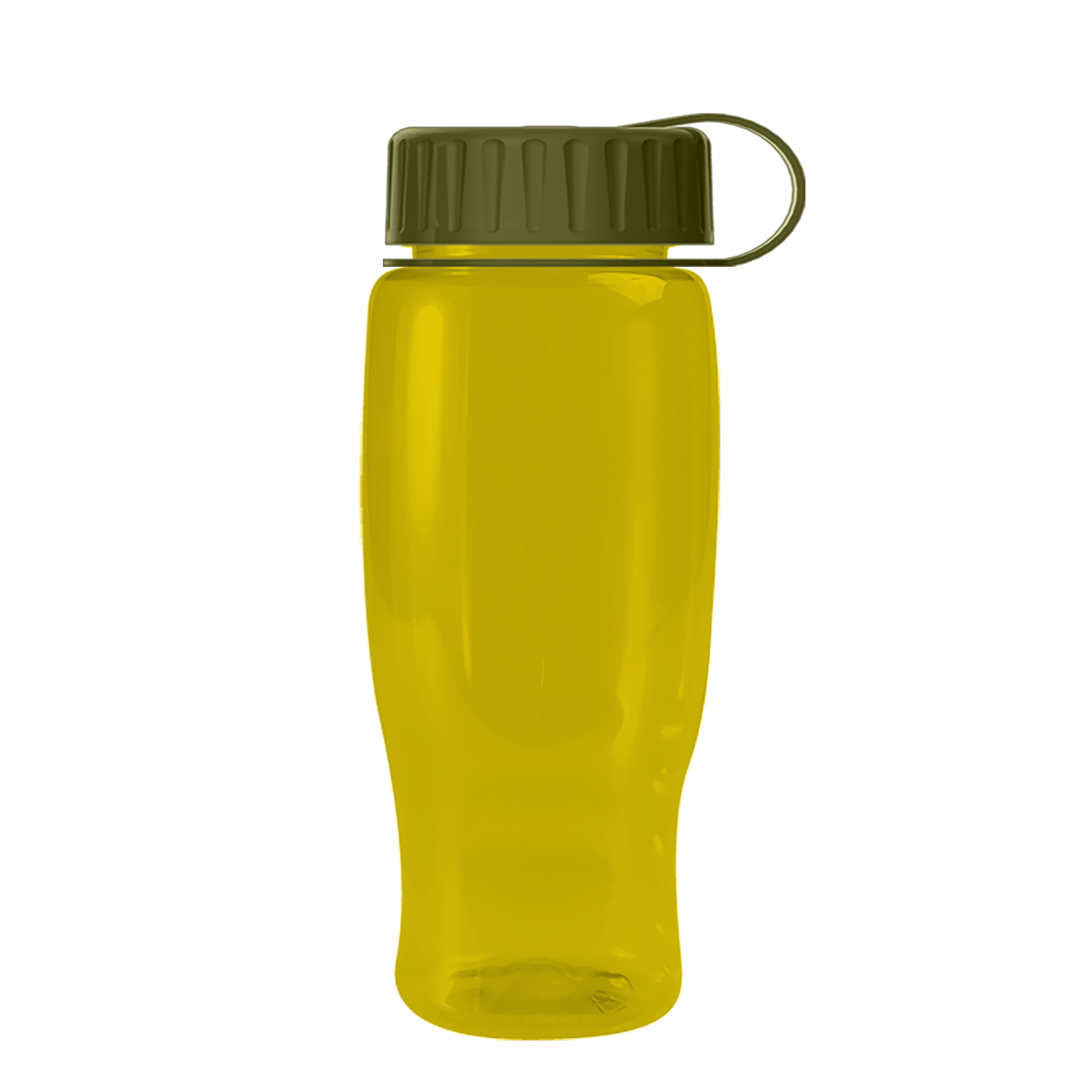 Custom logo Poly+ Recycled Bottle with Tethered Lid - 27 oz.