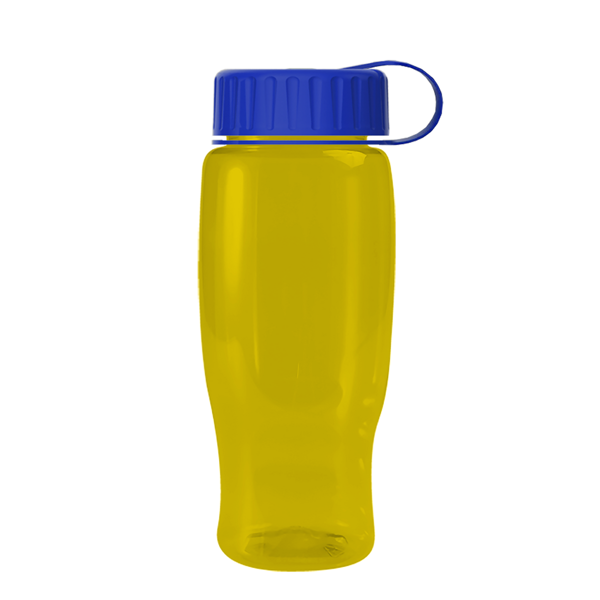 Custom logo Poly+ Recycled Bottle with Tethered Lid - 27 oz.