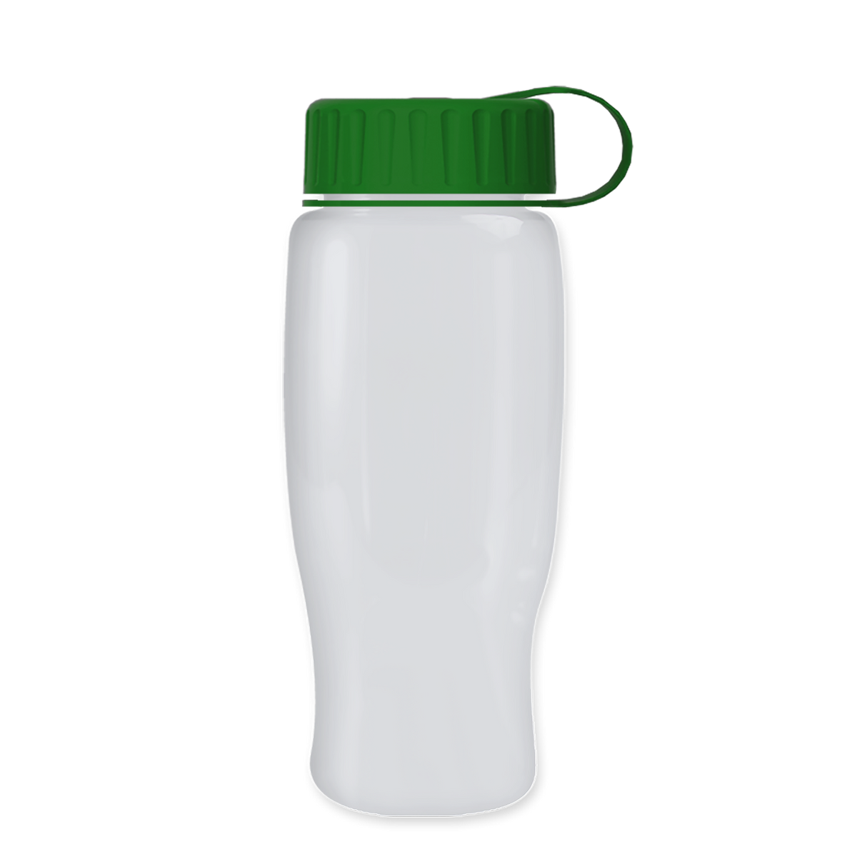 Custom logo Poly+ Recycled Bottle with Tethered Lid - 27 oz.