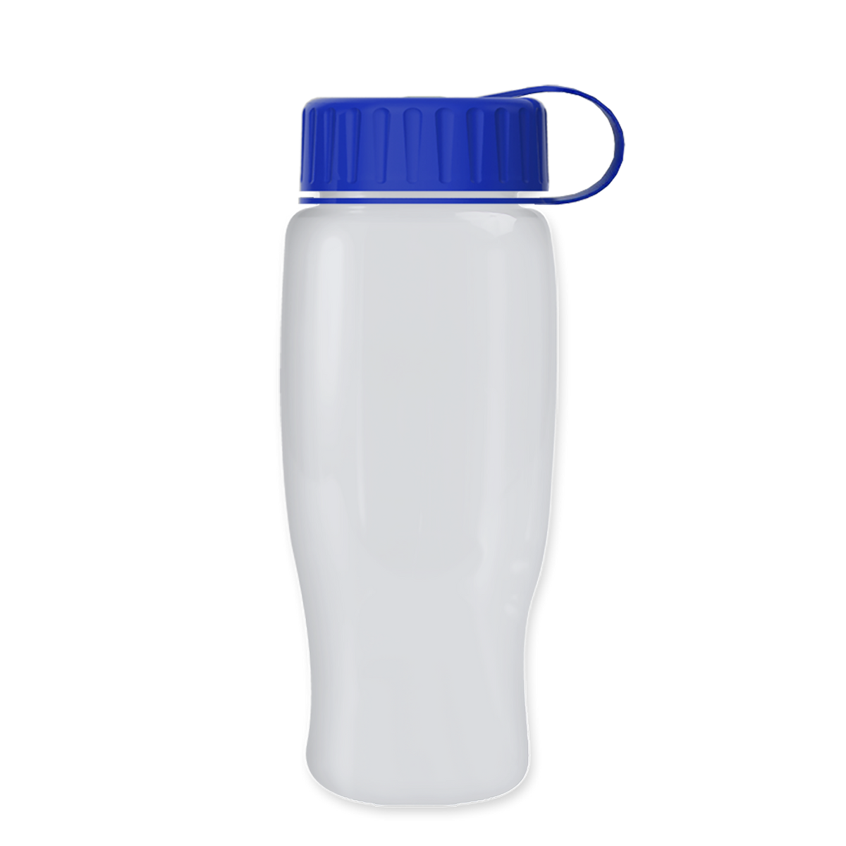 Custom logo Poly+ Recycled Bottle with Tethered Lid - 27 oz.