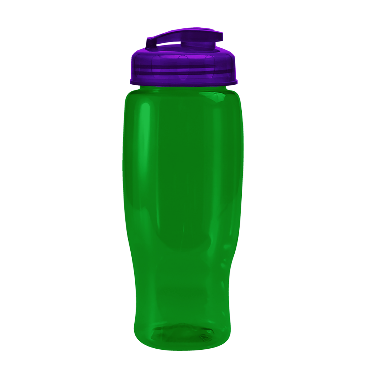 Custom logo Poly+ Recycled Bottle with Flip-Top Lid - 27 oz.
