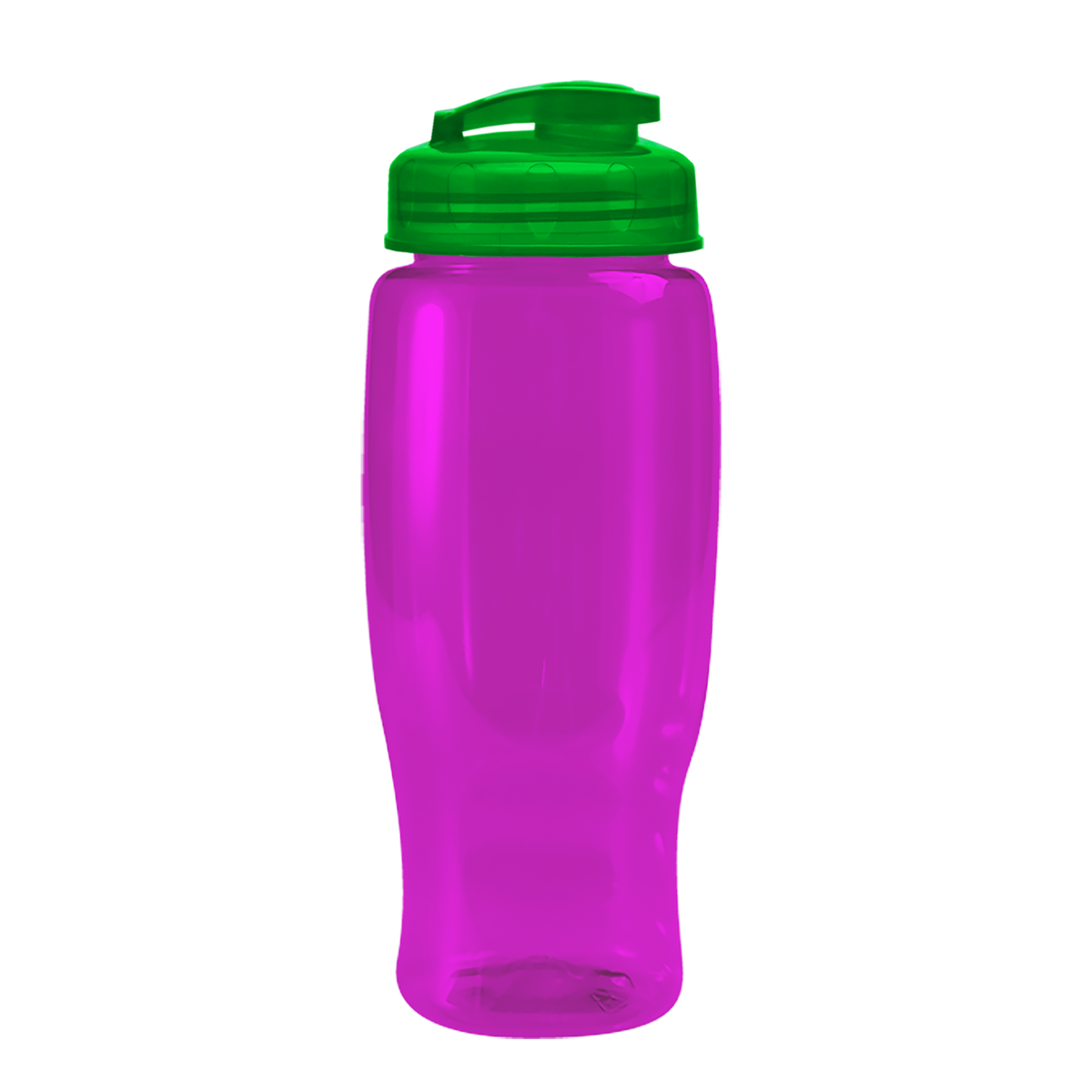 Custom logo Poly+ Recycled Bottle with Flip-Top Lid - 27 oz.