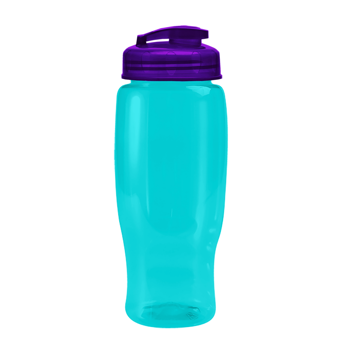 Custom logo Poly+ Recycled Bottle with Flip-Top Lid - 27 oz.