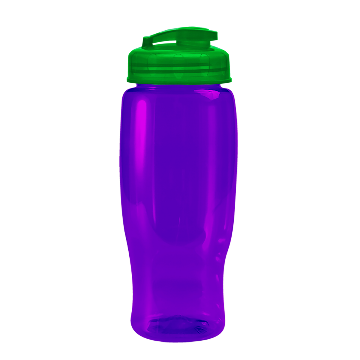 Custom logo Poly+ Recycled Bottle with Flip-Top Lid - 27 oz.