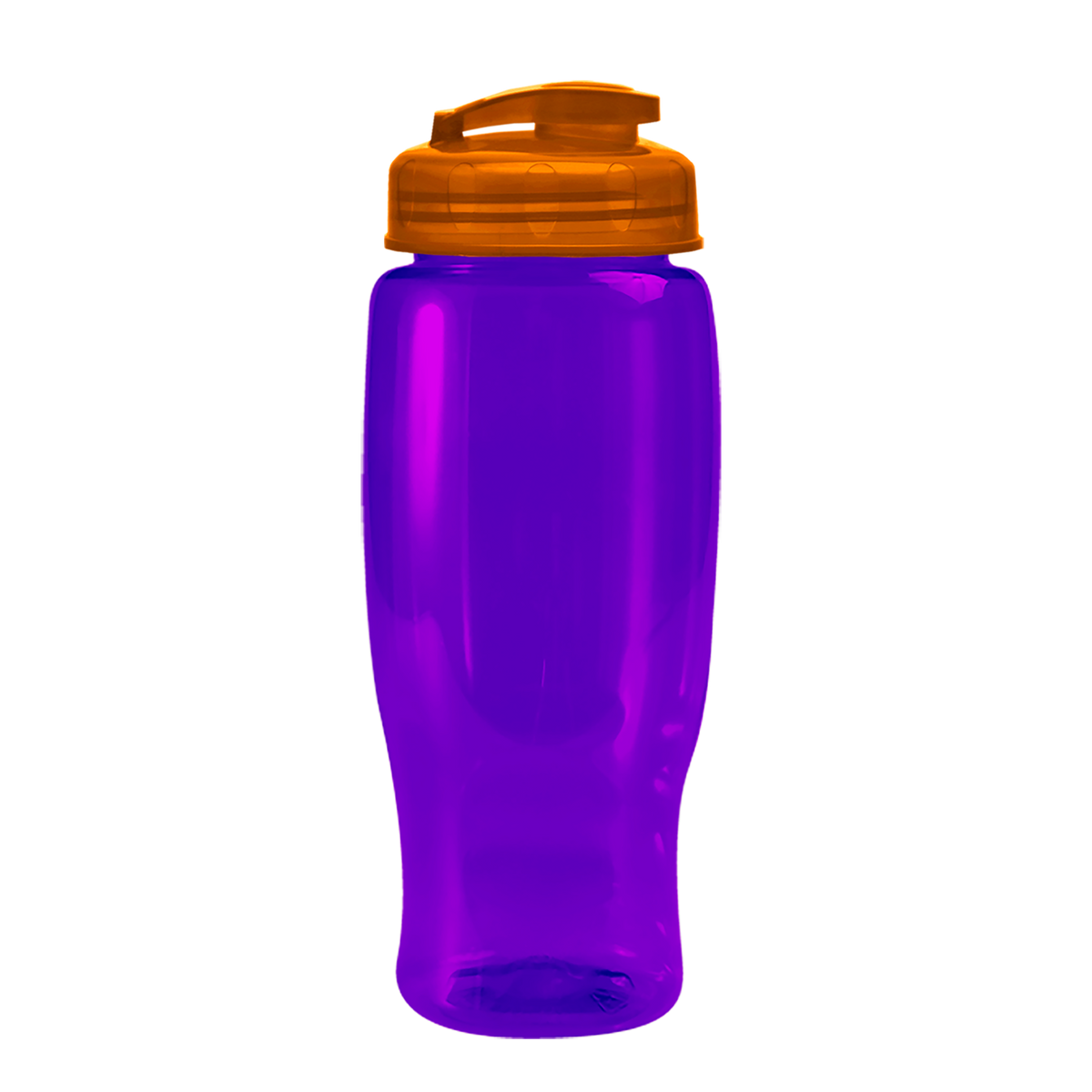 Custom logo Poly+ Recycled Bottle with Flip-Top Lid - 27 oz.