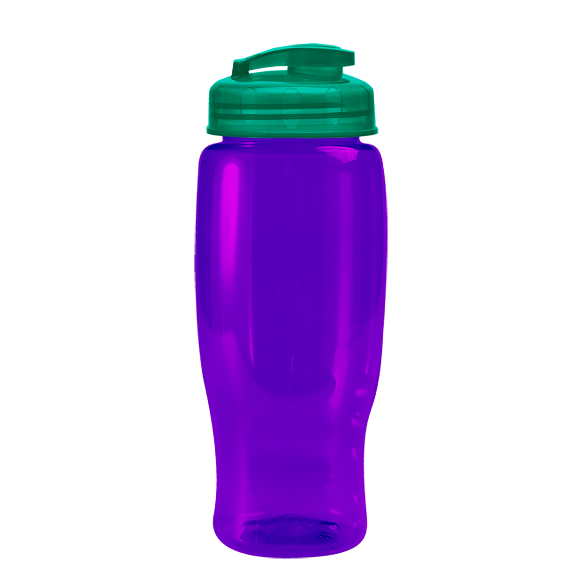 Custom logo Poly+ Recycled Bottle with Flip-Top Lid - 27 oz.