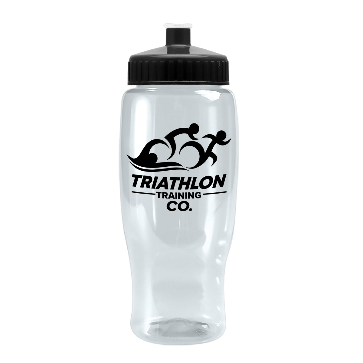 Custom logo Poly+ Recycled Bottle with Push-Pull Lid - 27 oz.