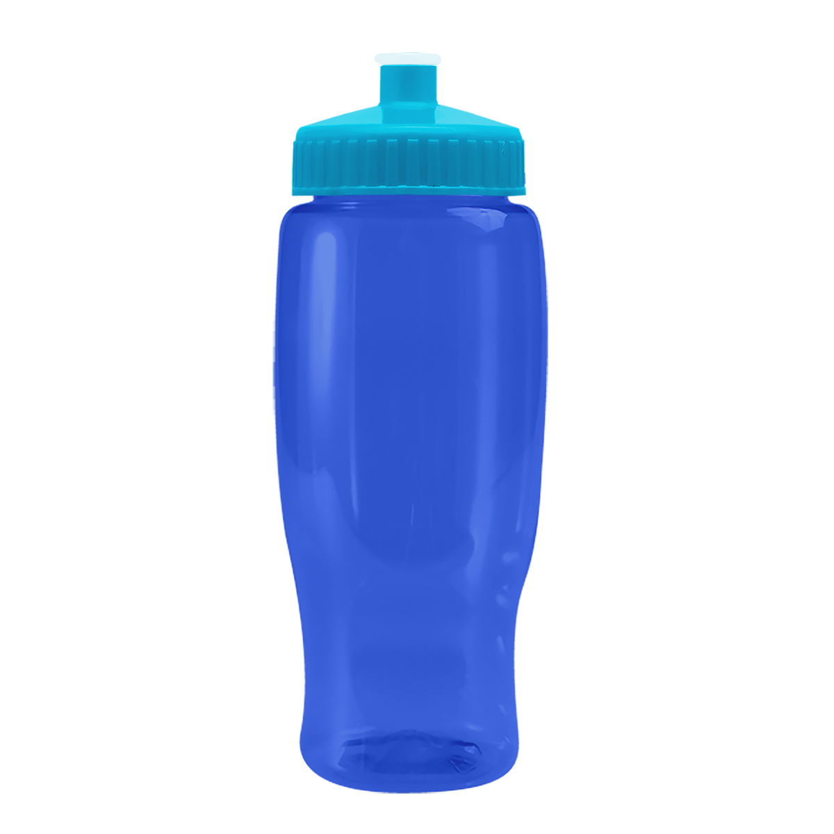Custom logo Poly+ Recycled Bottle with Push-Pull Lid - 27 oz.