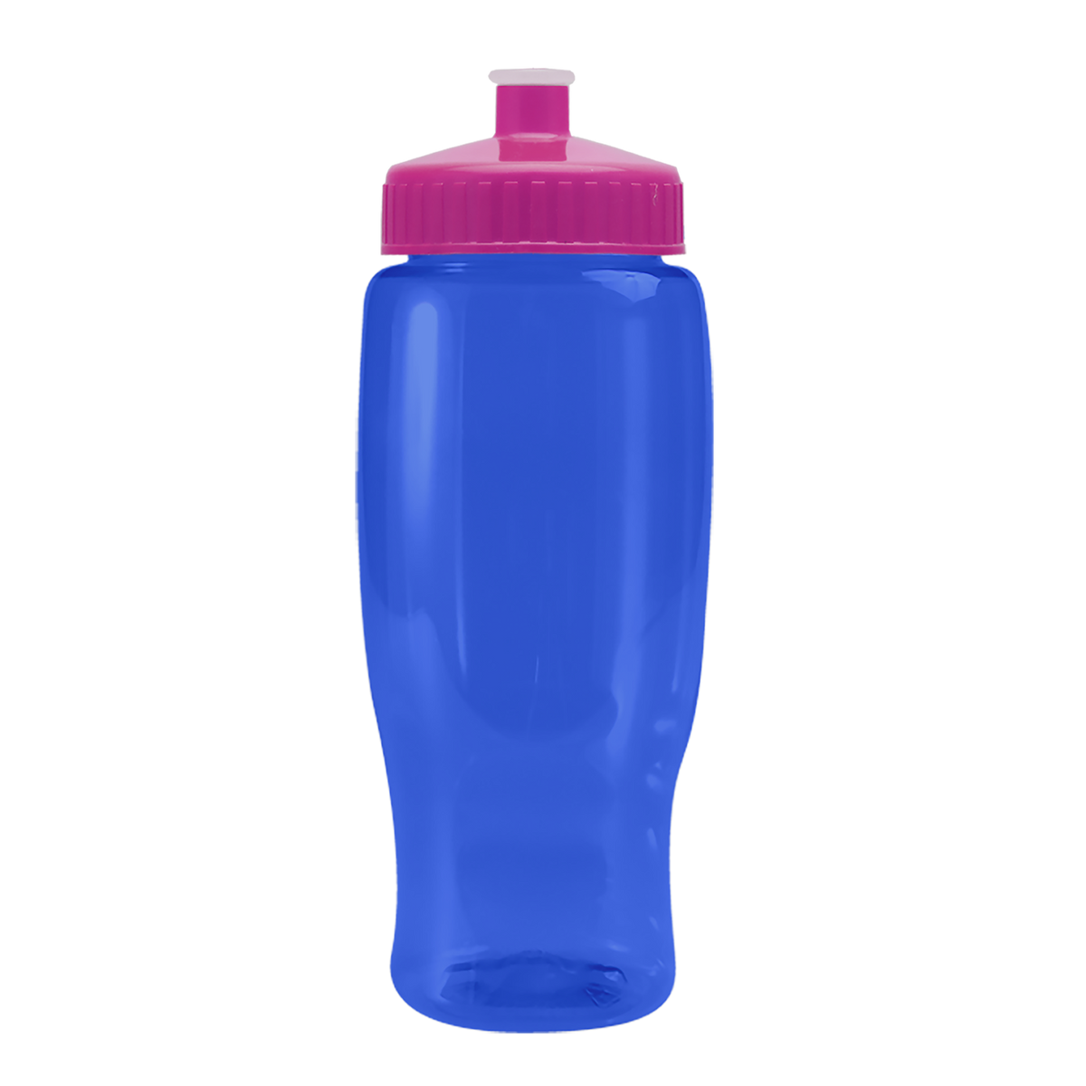 Custom logo Poly+ Recycled Bottle with Push-Pull Lid - 27 oz.