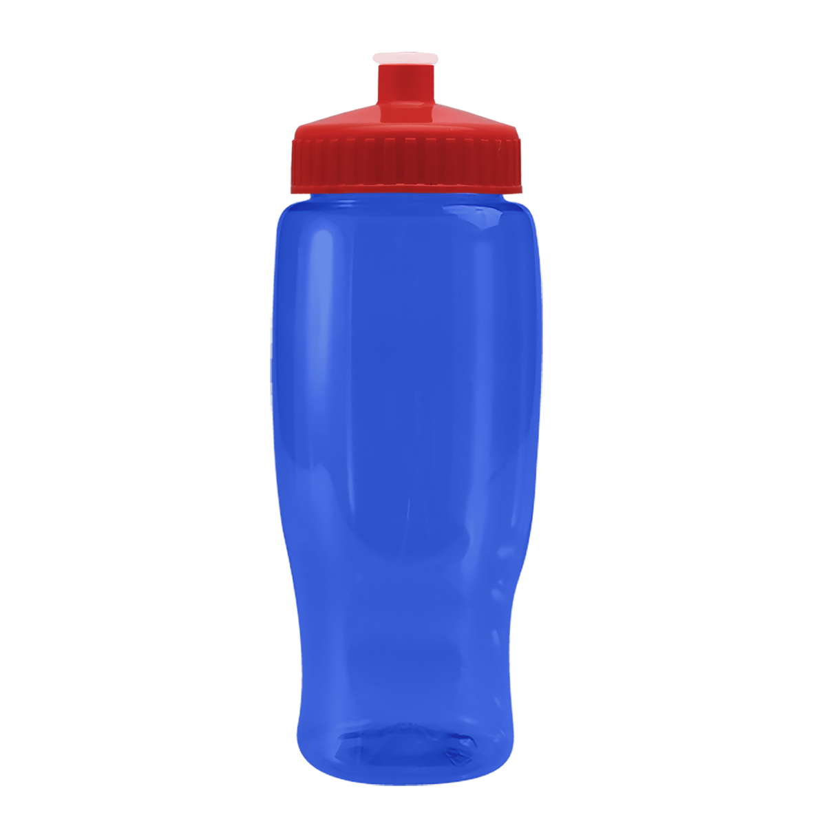 Custom logo Poly+ Recycled Bottle with Push-Pull Lid - 27 oz.