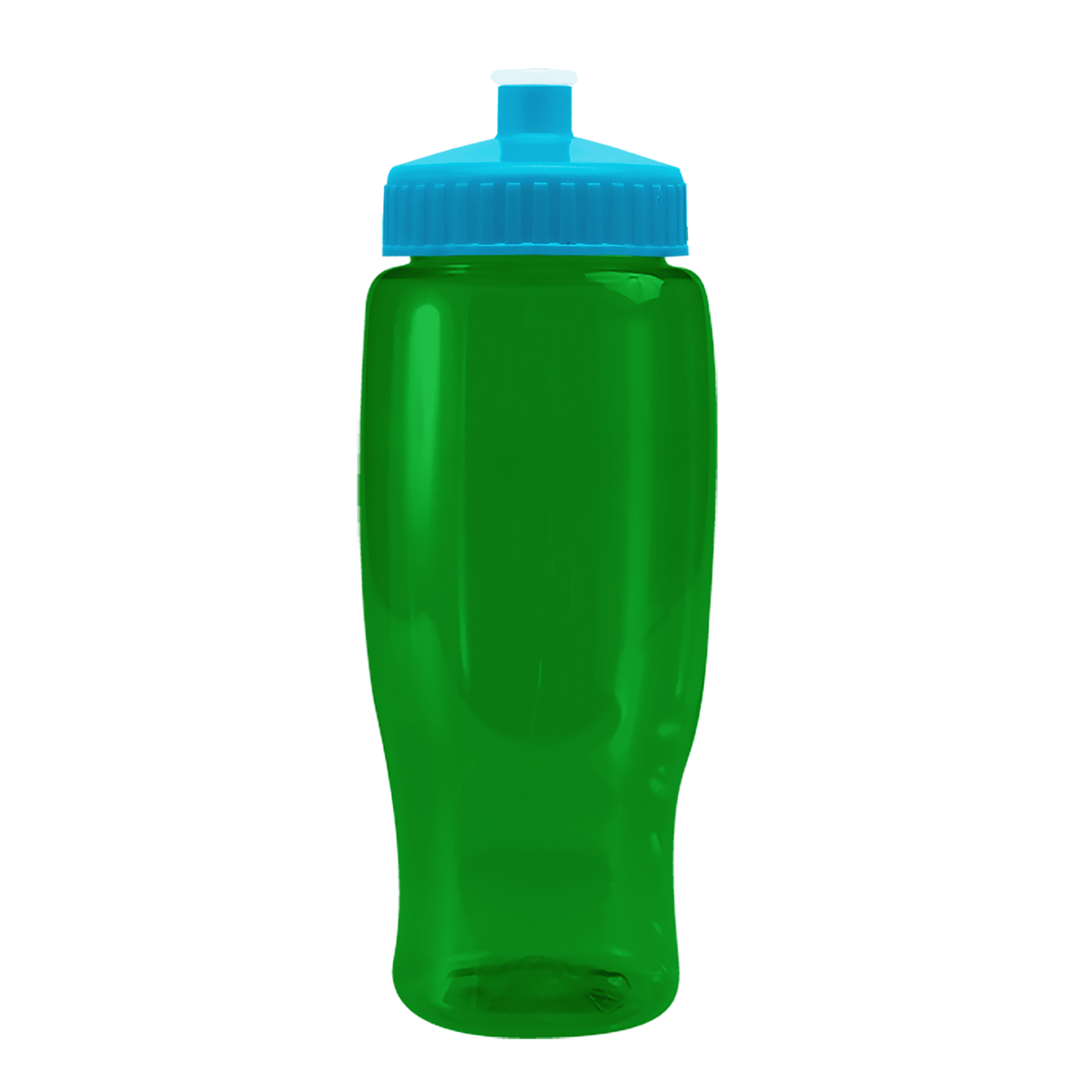 Custom logo Poly+ Recycled Bottle with Push-Pull Lid - 27 oz.