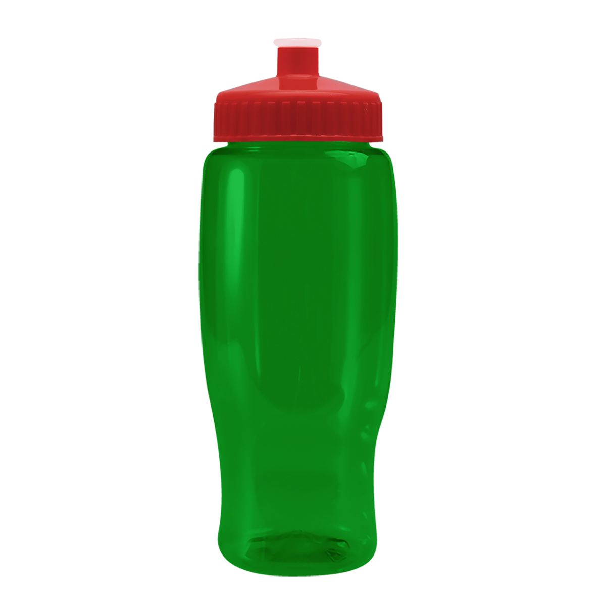 Custom logo Poly+ Recycled Bottle with Push-Pull Lid - 27 oz.