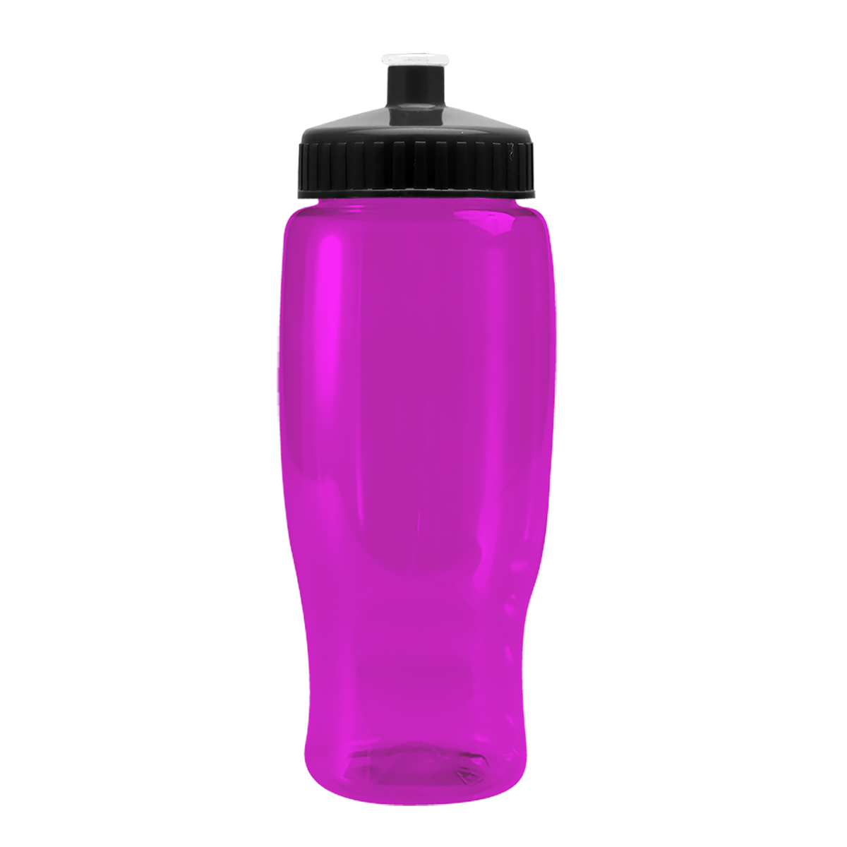 Custom logo Poly+ Recycled Bottle with Push-Pull Lid - 27 oz.