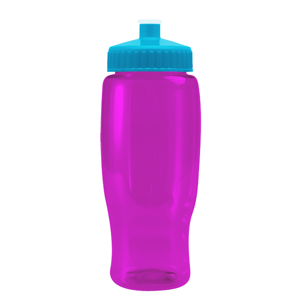 Custom logo Poly+ Recycled Bottle with Push-Pull Lid - 27 oz.