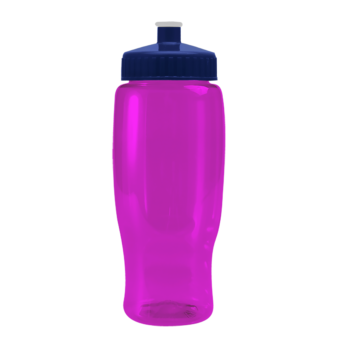 Custom logo Poly+ Recycled Bottle with Push-Pull Lid - 27 oz.