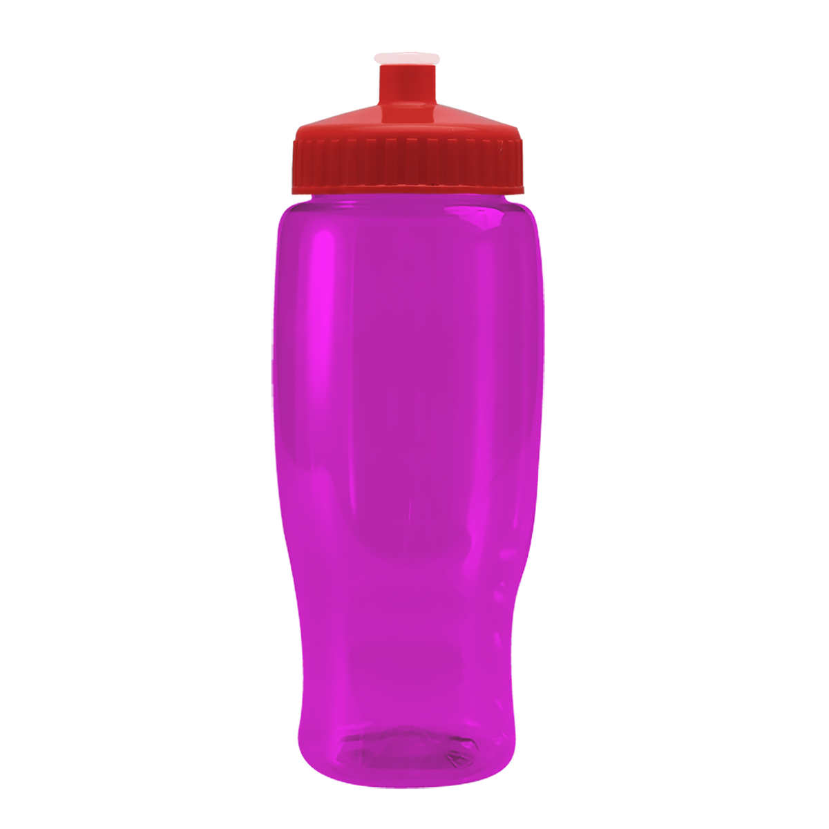 Custom logo Poly+ Recycled Bottle with Push-Pull Lid - 27 oz.