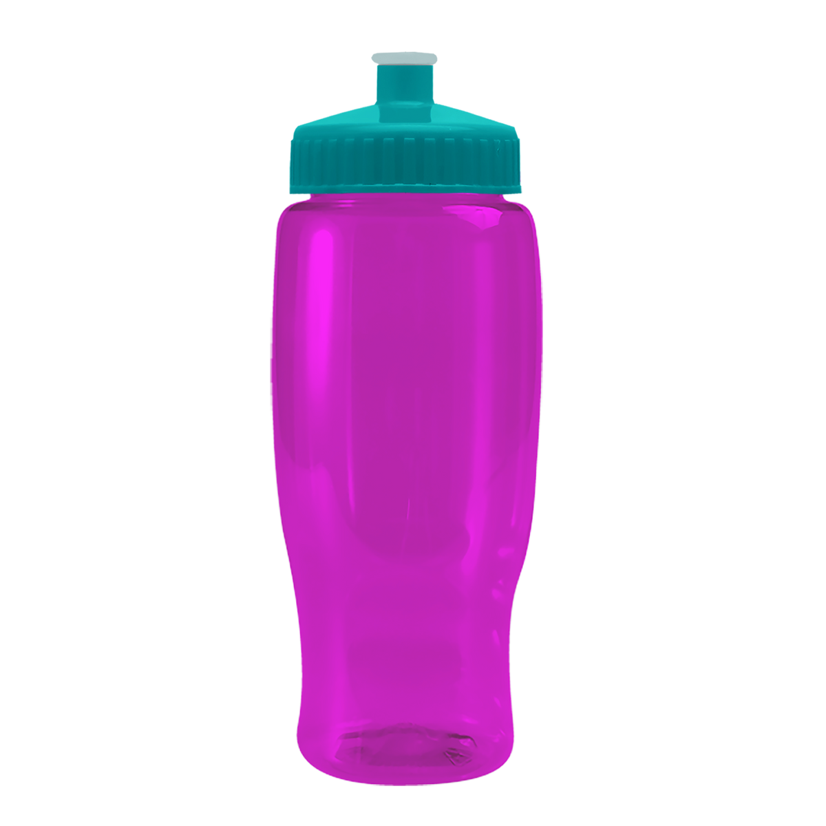 Custom logo Poly+ Recycled Bottle with Push-Pull Lid - 27 oz.