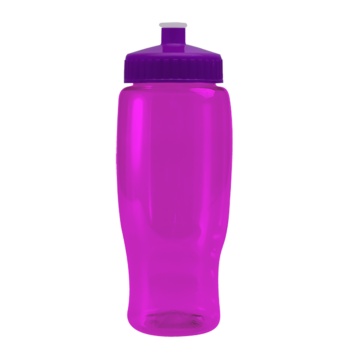 Custom logo Poly+ Recycled Bottle with Push-Pull Lid - 27 oz.