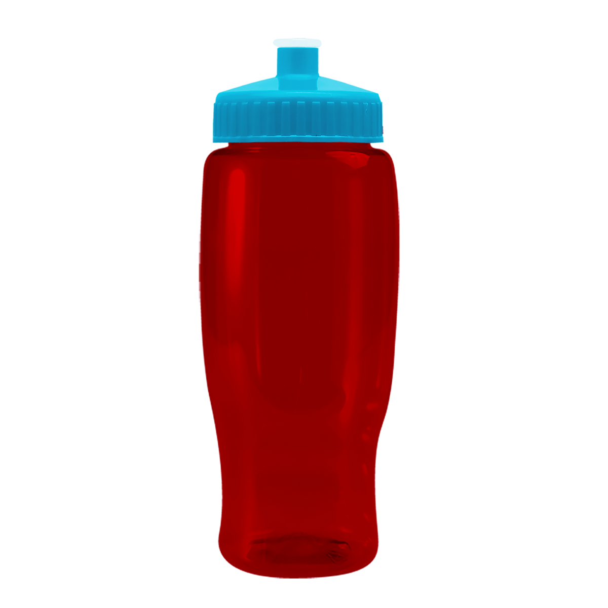 Custom logo Poly+ Recycled Bottle with Push-Pull Lid - 27 oz.