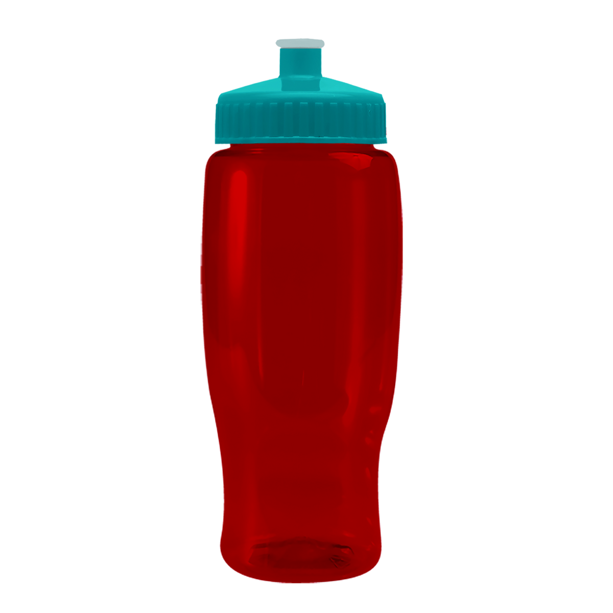 Custom logo Poly+ Recycled Bottle with Push-Pull Lid - 27 oz.