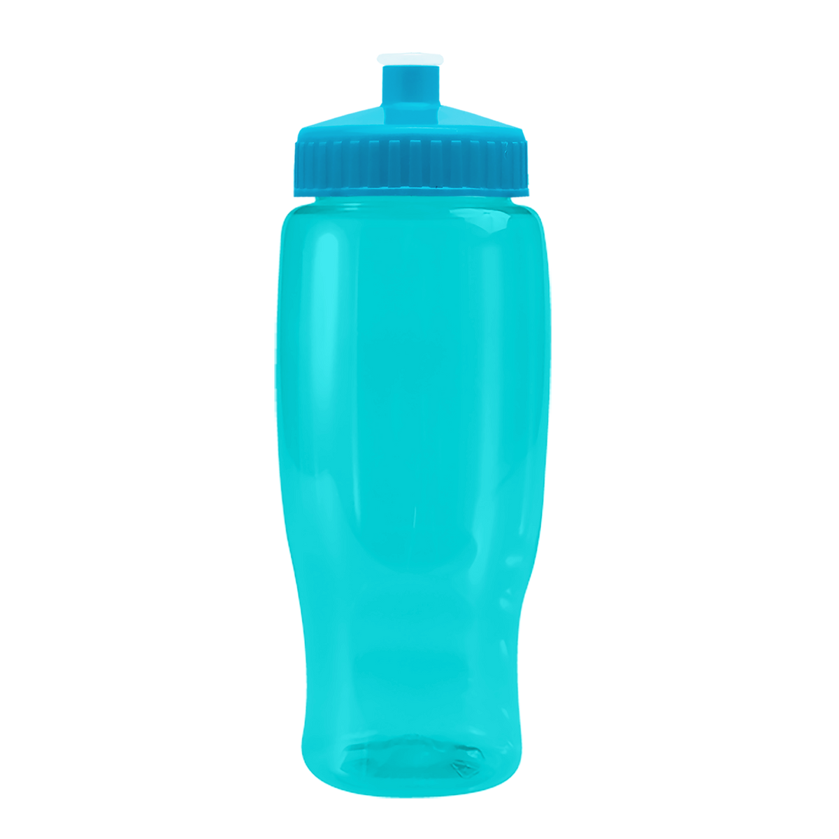 Custom logo Poly+ Recycled Bottle with Push-Pull Lid - 27 oz.