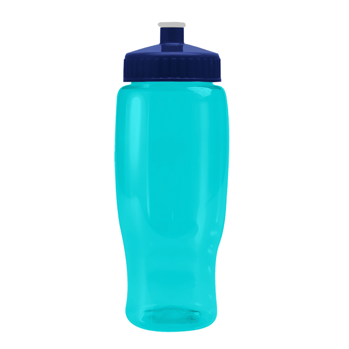 Custom logo Poly+ Recycled Bottle with Push-Pull Lid - 27 oz.