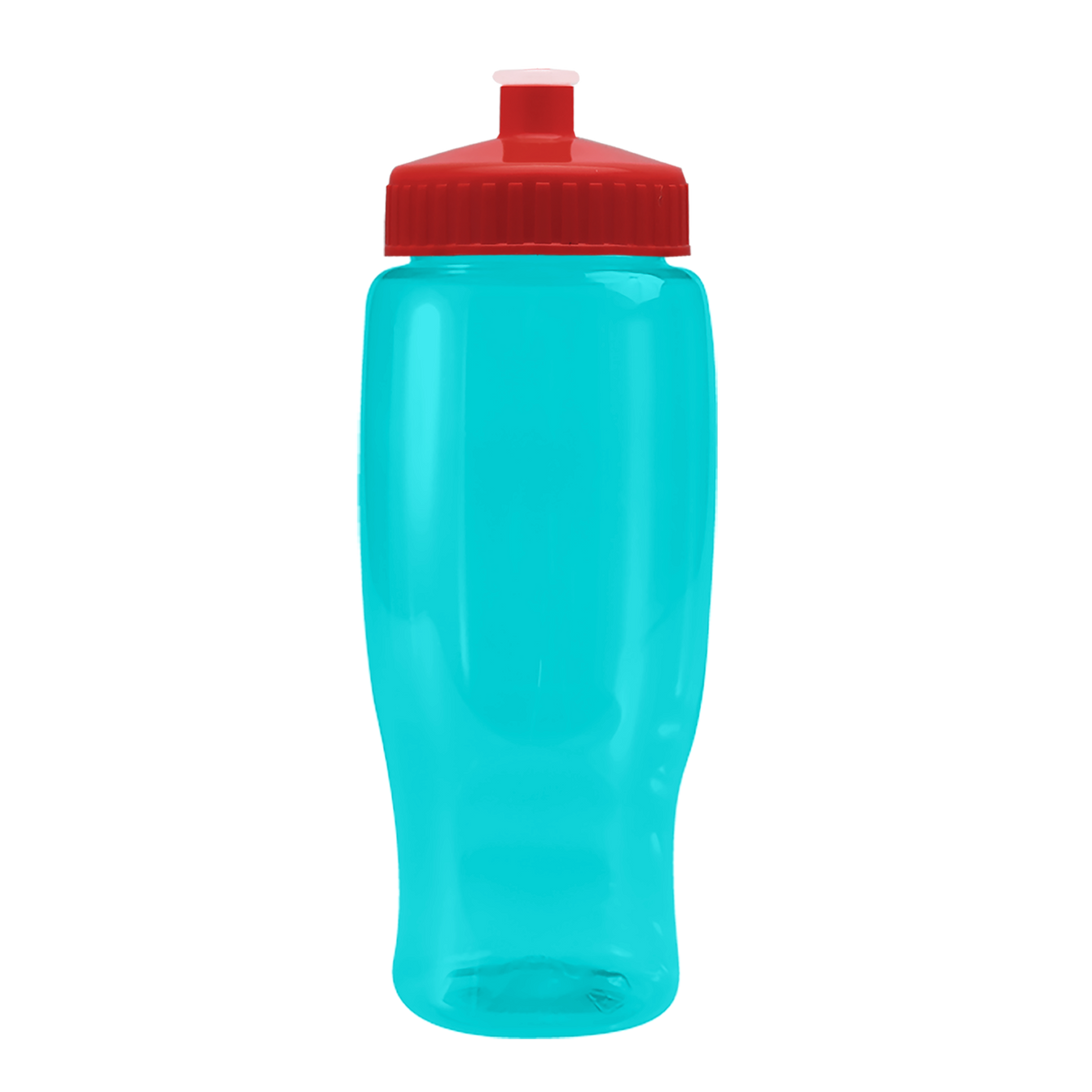 Custom logo Poly+ Recycled Bottle with Push-Pull Lid - 27 oz.