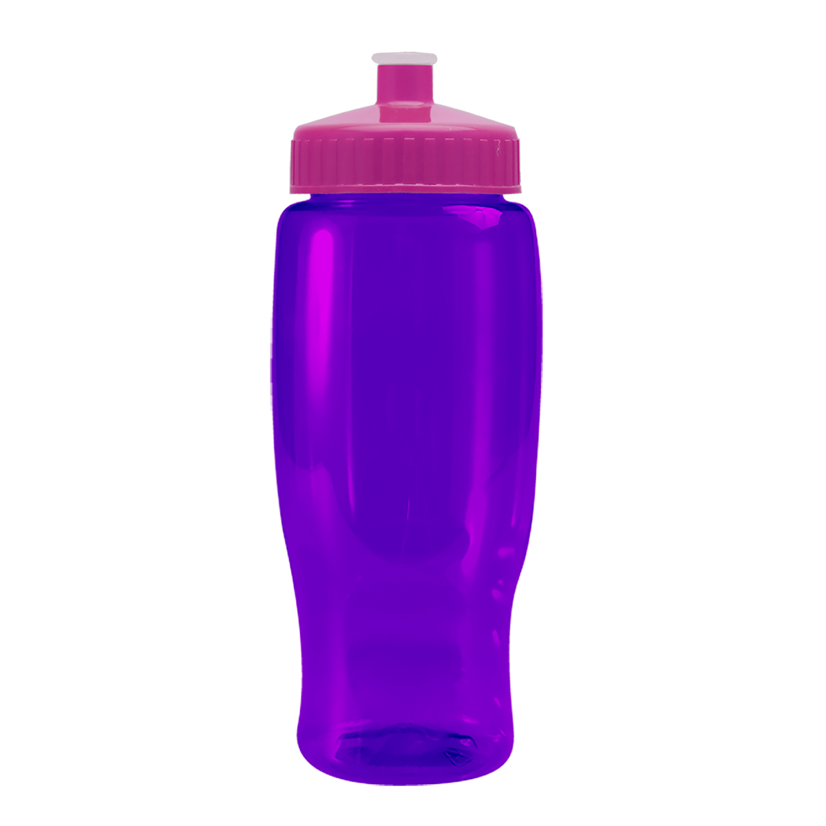 Custom logo Poly+ Recycled Bottle with Push-Pull Lid - 27 oz.