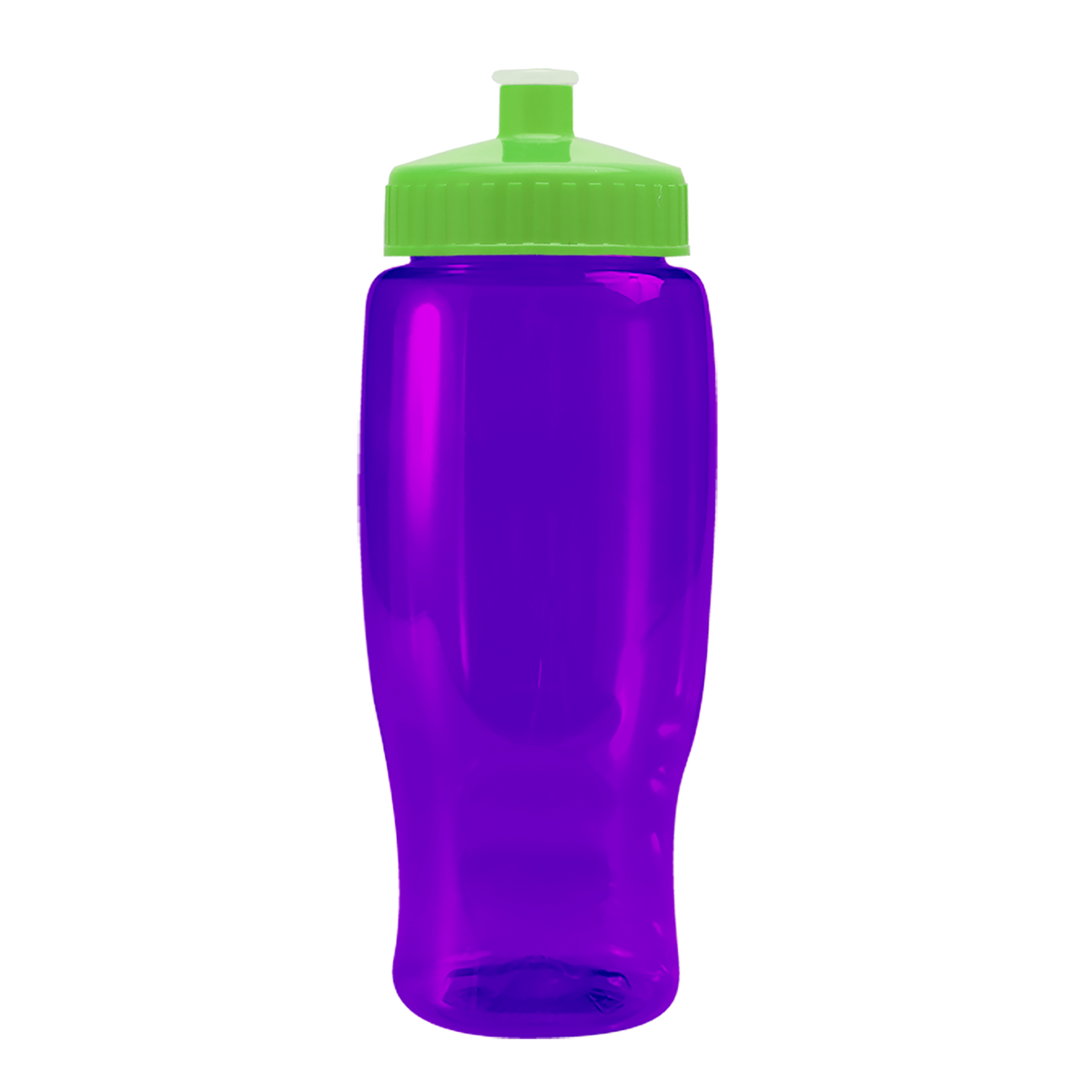 Custom logo Poly+ Recycled Bottle with Push-Pull Lid - 27 oz.